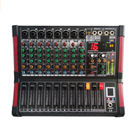Console de mixage numérique mini professionnelle 4/6/8 canaux avec alimentation fantôme 48V Bluetooth USB pour scène, studio et enregistrement