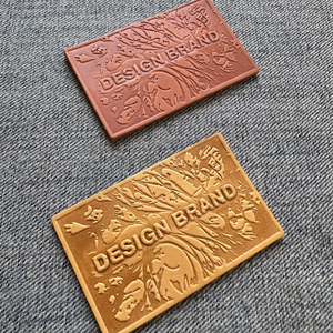 <strong>Custom</strong> Artistic Embossed <strong>Leather</strong> <strong>Label</strong> Lederlabel Etiquette En Cuir Personalized Logo Genuine Faux <strong>Leather</strong> Tag for <strong>Jean</strong> Jacket - Product Image 2
