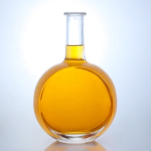 Botella de licor de vidrio transparente con forma de campana, 500ml, 700ml, 750ml, para Tequila, Ginebra, <span class=keywords><strong>ron</strong></span>, vodka con corcho - Product Image 1