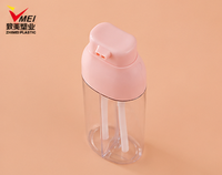 ZhiMei Promotion Bouteille de 200 ml à double pompe sérigraphiée pour deux liquides, idéale pour colorant capillaire, shampoing, nettoyant visage et lotion