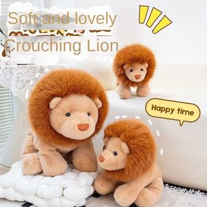 Peluche del Re Leone Stupido, Giocattolo Imbottito in Cotone PP, Decorazione per la Casa, Regalo Calmante per Ragazze, Bambola di Pezza Premium Americana 11-30cm - Product Image 2