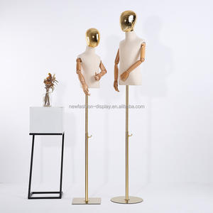 ทองใบหน้าเด็กผู้หญิงเด็กหุ่นเด็กแขนยืดหยุ่นเด็ก Enfant Unisex ครึ่งเด็กหุ่นสําหรับเสื้อผ้าจอแสดงผล - Product Image 3