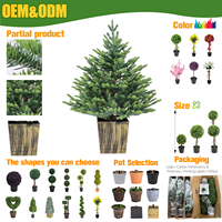 Mini sapin de Noël artificiel en gros, sapin de table vert éclatant, décoration de Noël pour la maison, décoration intérieure de Noël