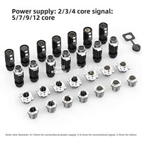 Connecteur étanche mâle et femelle LP20 pour soudure, connecteur d'alimentation LED extérieur, connecteur de voiture, modèle EW-LP20 250V/500V