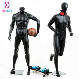 Oorsprong Fabrikant Fabriek Prijs Sport Muscle Mannen Glasvezel Full Body Mannequin Sport