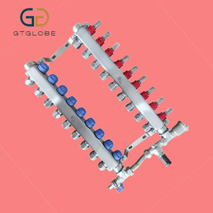 Vendite calde Collettore di riscaldamento idronico in acciaio inox Design moderno 220v sistemi di riscaldamento a pavimento parti per i sistemi a pavimento del contatore dell'acqua - Product Image 3