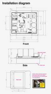OEM ODM nguồn không khí sưởi ấm làm mát máy nước nóng DC biến tần số bơm nhiệt điều khiển Bảng điều khiển pcba - Product Image 4