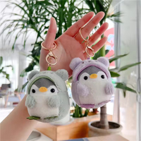Al por mayor Llavero de pingüino de peluche adorable, colgante de muñeco transformable, juguete de peluche de gran venta para adorno de bolso