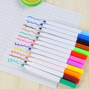 Marqueurs pour tableau blanc magnétique avec impression de logo personnalisée, pointe fine colorée, effaçables à sec avec gomme - Product Image 3