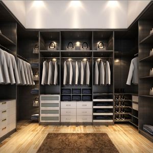 Armoires de chambre à coucher en bois mélaminé de luxe modernes personnalisées YALIG, système de dressing - Product Image 2