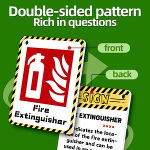 50 cartes flash éducatives double face pratiques et portables, 50 cartes flash sur les signes routiers pour enfants - Product Image 3