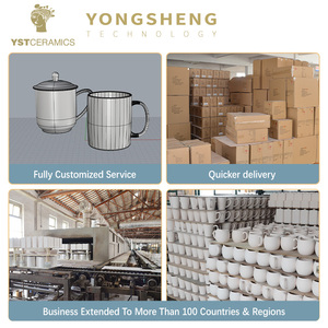 YST ceramica fabbrica moderna porcellana nera ceramica tazza <span class=keywords><strong>da</strong></span> caffè piattino hotel ristoranti tazza caffè Espresso tazza di caffè - Product Image 6