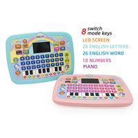 Tablette d'apprentissage précoce de l'anglais populaire pour les garçons, jouet éducatif à écran LED pour enfants, modèle OEM en forme d'animal en plastique pour la lecture