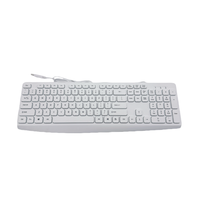 Clavier filaire USB 104 touches le moins cher, ultra-fin et silencieux pour ordinateur de bureau et domicile, prix de gros direct usine
