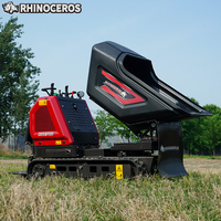 Rhinoceros KS2700 1225kg Kapazität Mini-Lader Raupenlader Baustellen-Buggy Schwenkkipper