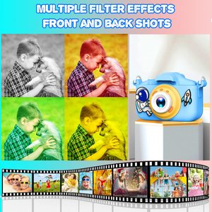 KAMPHO 1080P küçük eğlenceli Selfie çocuklar için Video kamera çocuk tulumları erkek kız astronotlar promosyon hediyeler - Product Image 4