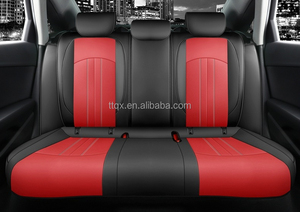 Nuevos cojines de asiento de coche impermeables personalizados 2017-2024 personalizados de paquete completo para <span class=keywords><strong>Audi</strong></span> <span class=keywords><strong>A4</strong></span>/allroad fundas de asiento de cuero de PVC Rojo Negro - Product Image 3