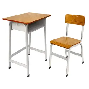 JUOU 가구 학교 가구 단 하나 Seater 학교 책상과 의자 벤치 금속은 패킹 색깔 물자 근원 유형 GUA iso를 놓습니다