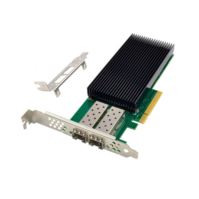 Intel Server Network Card X722-Da2 Dual 10G SFP+ Optical Fiber Port External Wired PCI Interface For Desktops