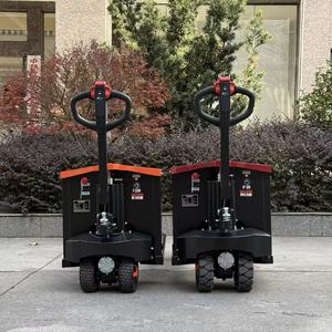 รถยกพาเลทไฟฟ้าไฮดรอลิก 3 ตัน ล้อยางตันคู่ มอเตอร์กำลังสูง สำหรับขนย้ายสินค้าบนพื้นคลังสินค้าที่มีหลุมบ่อ - Product Image 5