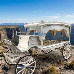 Cercueil funéraire blanc personnalisé à bas prix, électrique/à chevaux, à vendre - Product Image 1