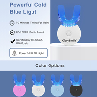 Kit de Blanqueamiento Dental con 5 Luces LED, Kit Profesional de Blanqueamiento Dental sin Peróxido para Usar en Casa