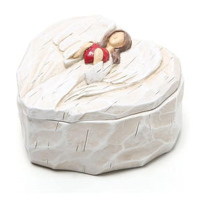 Shunxu оптовая продажа, смола, сердце, ангел, статуэтка на память, безделушка - Product Image 1