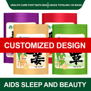 Bustina di Erbe <span class=keywords><strong>Detox</strong></span> per Pediluvio allo Zenzero e Artemisia, Polvere per Bagno ai Piedi Dimagrante per la Cura della Pelle, Marca GYM - Product Image 3