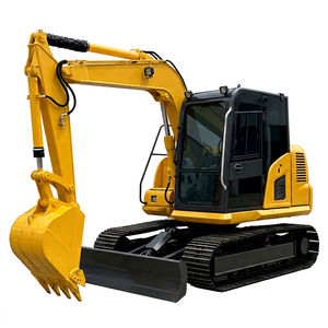 Excavadora de cadenas pequeña Komatsu PC 60 usada con garra hidráulica, piezas originales de fábrica, 1 año de garantía, el motor no suelta aceite. - Product Image 1