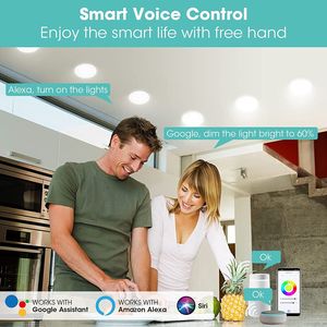 Projecteur orientable à changement de couleur RGBCW de 16 millions de couleurs, 4 pouces, LED, rétrofit, encastré, avec boîte de jonction - Product Image 6