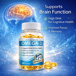 Huile de poisson des grands fonds, capsules molles d'Oméga-3 EPA DHA, 60 unités, haute pureté, marque privée, certifié GMP, service OEM/ODM - Product Image 5