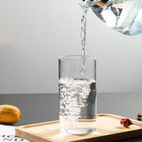 Mug à lait japonais en verre borosilicate à parois fines, 290 ml, pour boissons froides