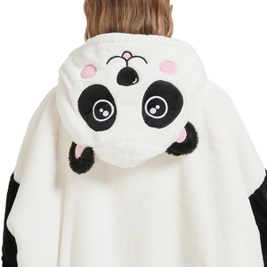 Couverture à capuche géante personnalisée en polaire douce pour enfants et adultes, motifs animaux (<span class=keywords><strong>Panda</strong></span>, Girafe) avec capuche en forme de poulet, idéale pour l'hiver - Product Image 5