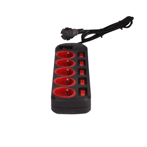 Prise <span class=keywords><strong>d</strong></span>'extension à 5 prises de <span class=keywords><strong>prix</strong></span> usine avec prise française avec interrupteur individuel - Product Image 5