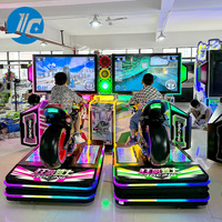 Machine de jeu d'arcade moto GP à mouvement complet, simulateur de moto de rue, expérience de course automobile