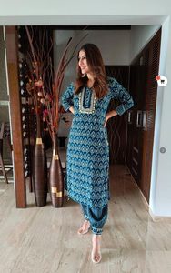 Designer Printed Rayon Kurta Set Kurti with Dupatta Set for All Occasions Wedding Wear Beautiful High Quality Wear for Womens - Product Image 4
