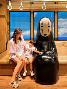 <span class=keywords><strong>Restaurante</strong></span> de <span class=keywords><strong>sushi</strong></span>, tienda de comida japonesa, <span class=keywords><strong>restaurante</strong></span>, centro comercial, escultura de animación de dibujos animados japoneses, estatua de hombre sin rostro personalizada - Product Image 5