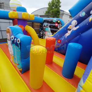 Giant outdoor kids bouncy <b>castle</b> commercial outer space inflatable <b>bounce</b> house combo playground - Product Image 4