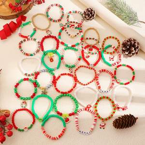 Nuevo producto transfronterizo, Conjunto Europeo Americano, regalo de Navidad de Papá Noel, pulsera de aleación hecha a mano colorida a la moda - Product Image 3