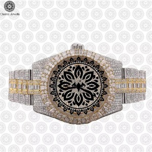 Montre en acier inoxydable de qualité supérieure avec diamant Moissanite et mouvement de précision pour un usage tendance, disponible au prix d'exportation - Product Image 5