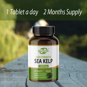 OEM/ODM สาหร่ายเคลป์ 1000 มก. 60 เม็ด (วีแกน) |   แหล่งไอโอดีนจากธรรมชาติ เสริมสร้างภูมิคุ้มกัน - Product Image 4