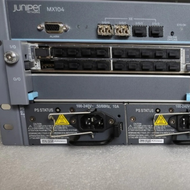 Juniper Networks MX104-AC with POE Functionality