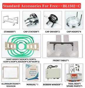เครื่องปักผ้าคุณภาพสูงแบบสองหัว 12/15 เข็ม สำหรับงานอุตสาหกรรม ใช้ปักหมวก เสื้อยืด เสื้อผ้าสำเร็จรูป ถุงเท้าแบบแบน - Product Image 4