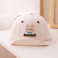 Gorro de Conejito para Bebés de 6 a 12 Meses - Gorra de Béisbol con Visera Suave Estilo Coreano para Protección Solar para Niños y Niñas Pequeños en Primavera