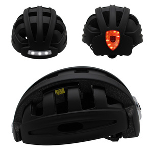 Casco de Ciclismo Plegable con Luz LED, Casco de Protección de Seguridad para Adultos para Desplazamientos Urbanos, Negro, Azul, Titanio, Plateado, Blanco - Product Image 3