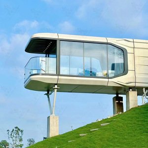 โรงงานขายส่งบ้านสำเร็จรูปยี่ห้อลู่ปันจู้ รุ่นเคบินเคลื่อนที่ขนาดใหญ่สำหรับกลางแจ้ง ดีไซน์ล้ำสมัย ตกแต่งธีมอวกาศ ผลิตจากแผ่นอลูมิเนียม-พลาสติก บ้าน EPS วิวสวย - Product Image 2