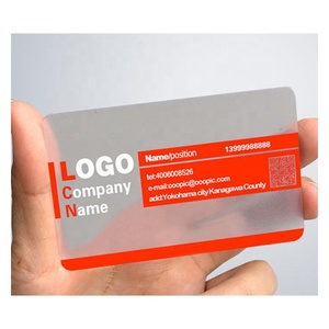 In thẻ tên thẻ trong suốt chất lượng cao tùy chỉnh VIP rõ ràng đã ghé thăm kinh doanh PVC Màn hình in ấn nhựa in ấn - Product Image 4