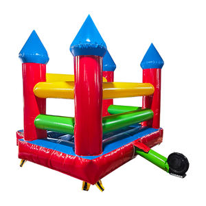 Château gonflable extérieur blanc avec souffleur 3mx3m Jouets gonflables comprenant une maison à rebond - Product Image 6