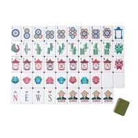 Table de jeu de Mahjong américain 2026, vert olive, en acrylique à quatre couches, style euro-américain, portable pour le voyage