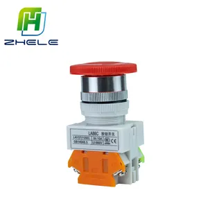 CE mushroom head with self-locking emergency emergency stop button emergency stop switch LAY37 LAY7 PBC Y090-11ZS button